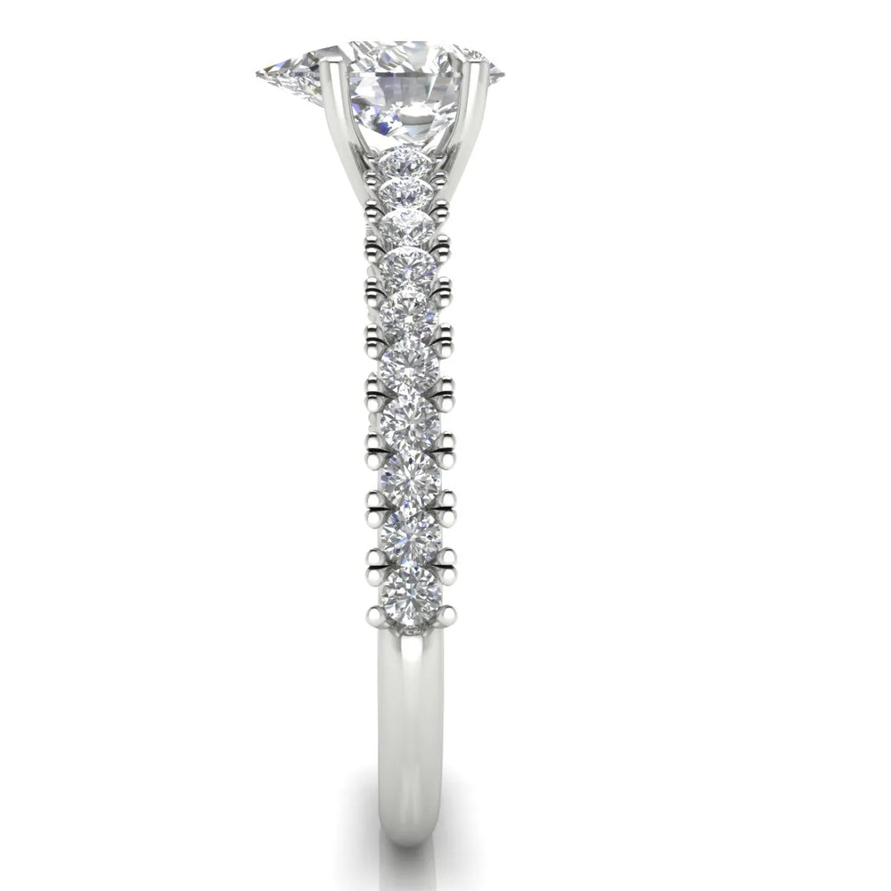 Milgrain Accent Engagement Ring