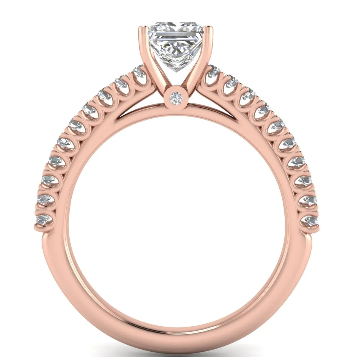 Milgrain Accent Engagement Ring