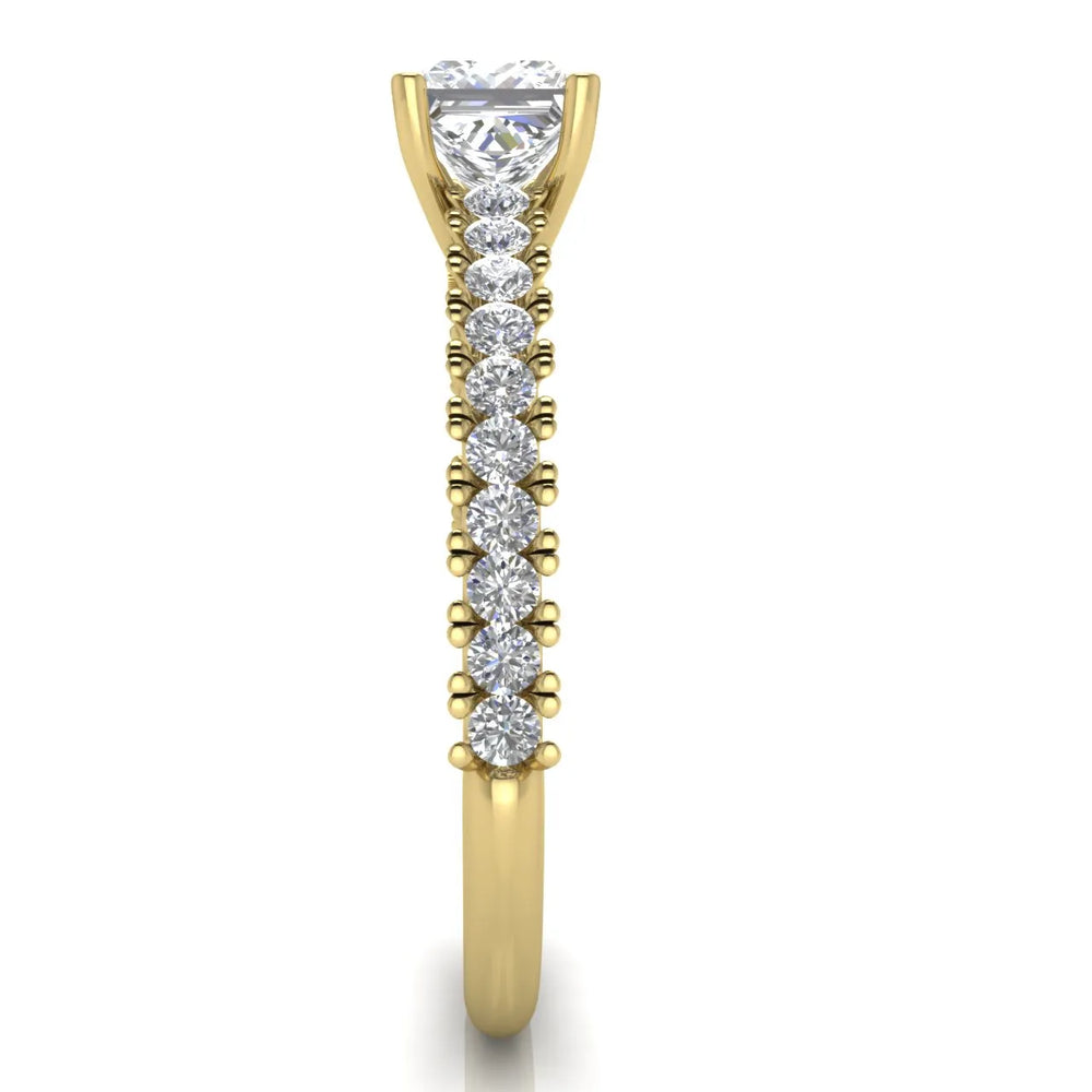 Milgrain Accent Engagement Ring