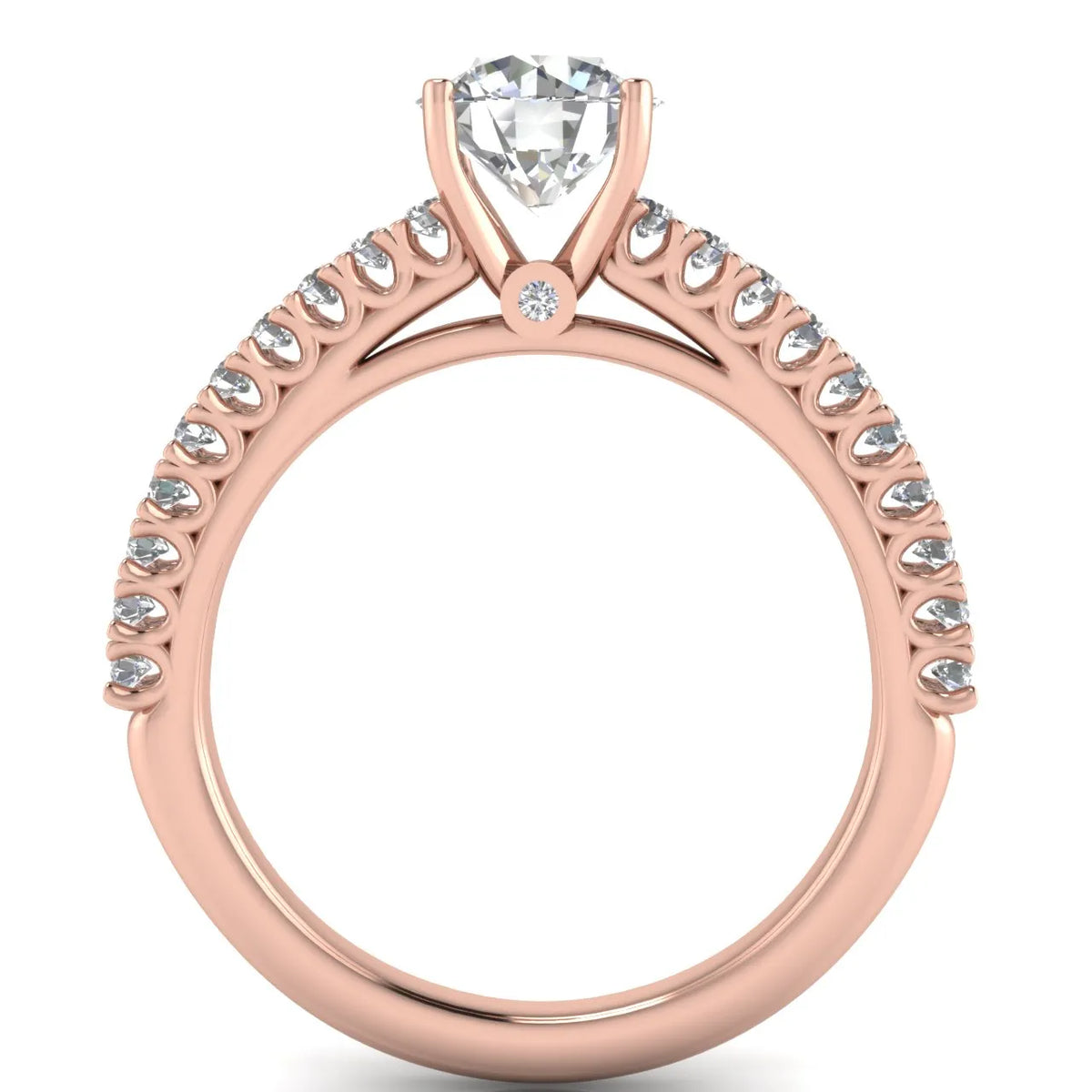 Milgrain Accent Engagement Ring