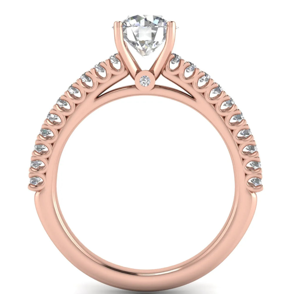 Milgrain Accent Engagement Ring