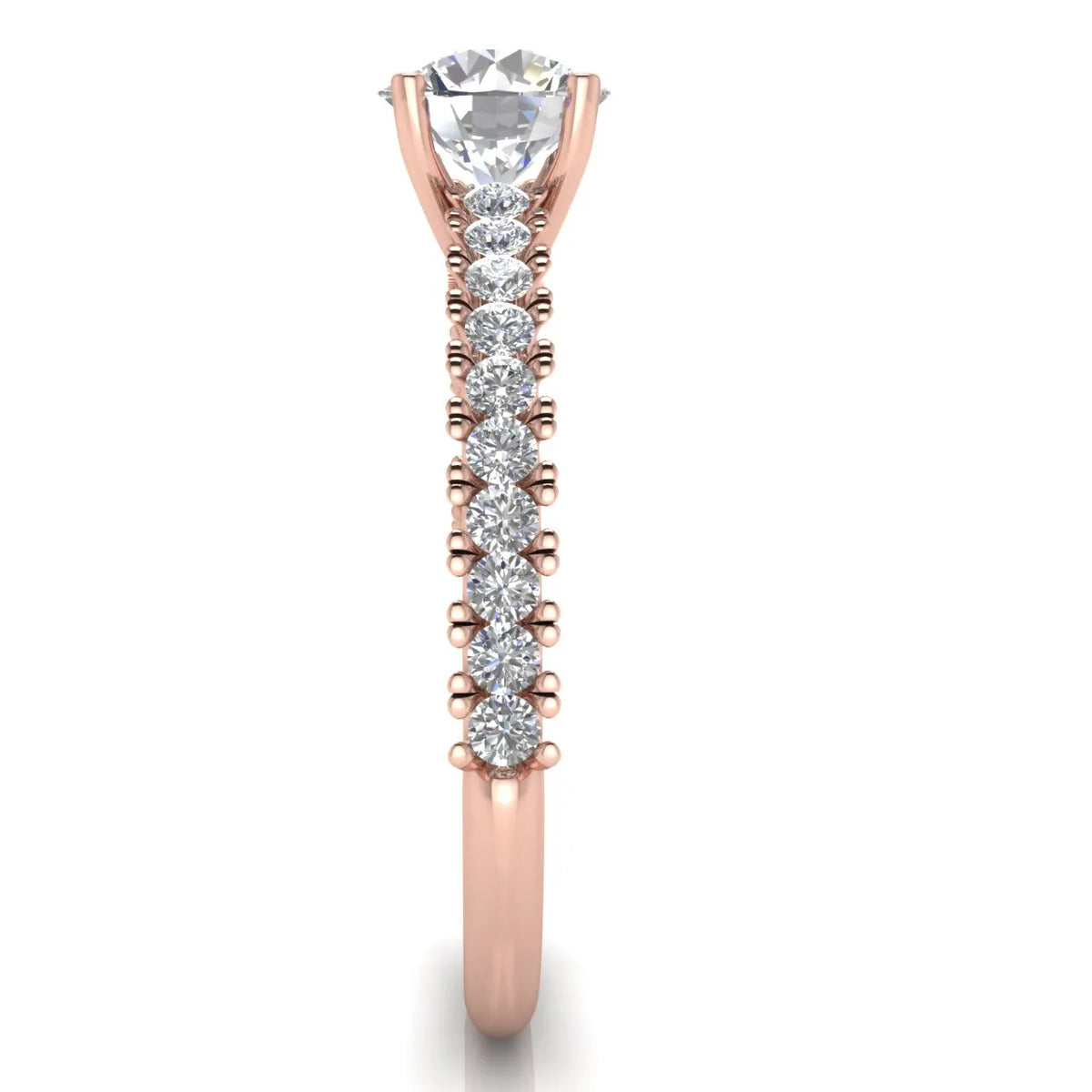 Milgrain Accent Engagement Ring