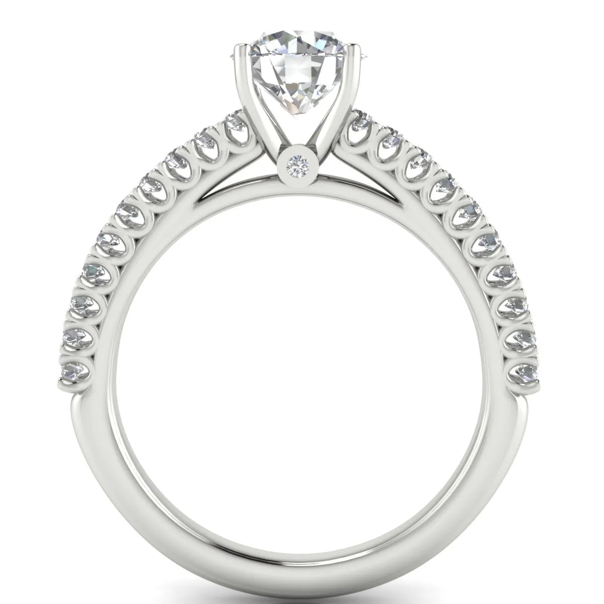 Milgrain Accent Engagement Ring