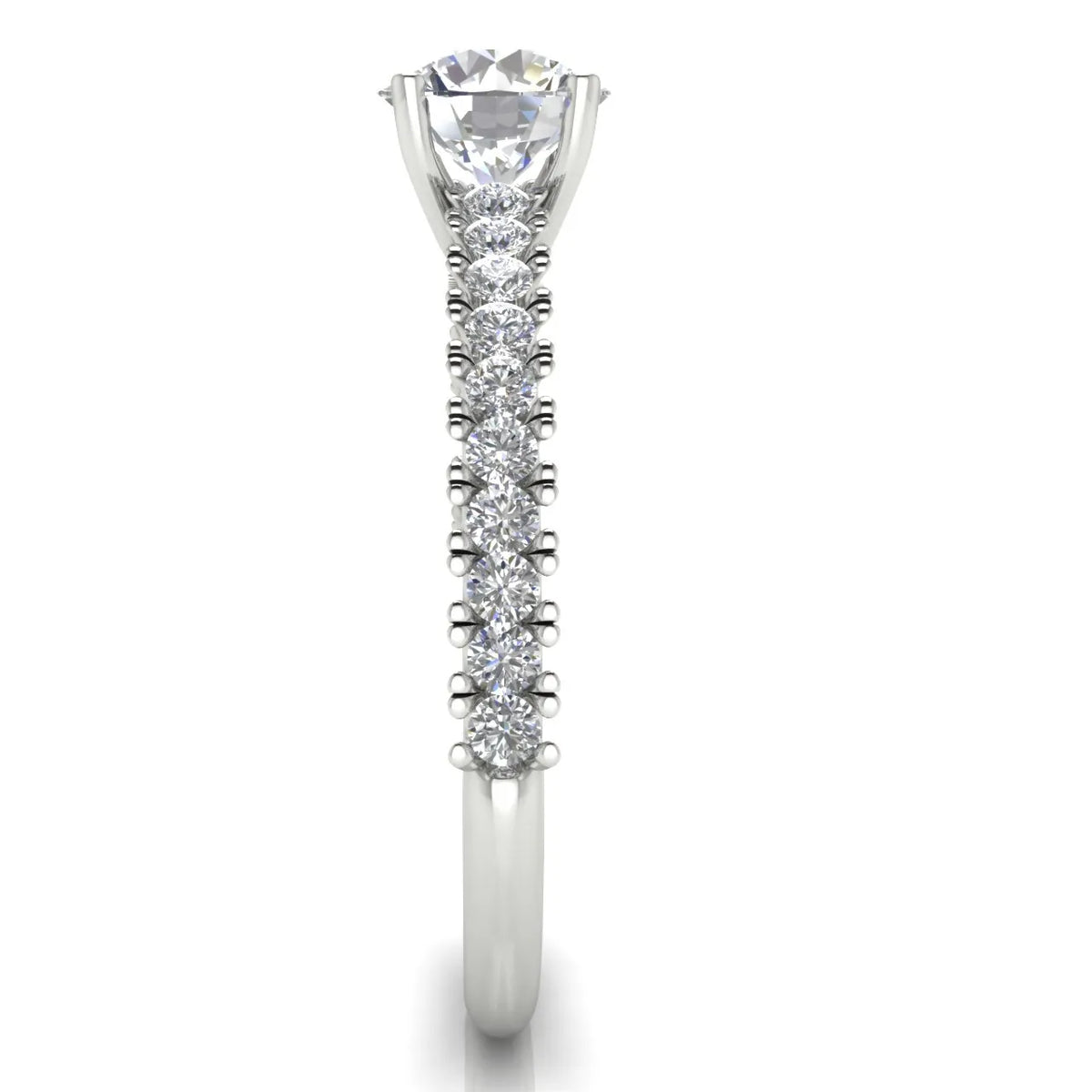 Milgrain Accent Engagement Ring