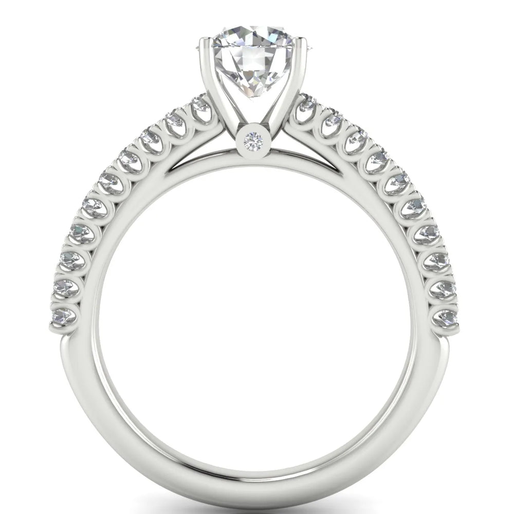 Milgrain Accent Engagement Ring