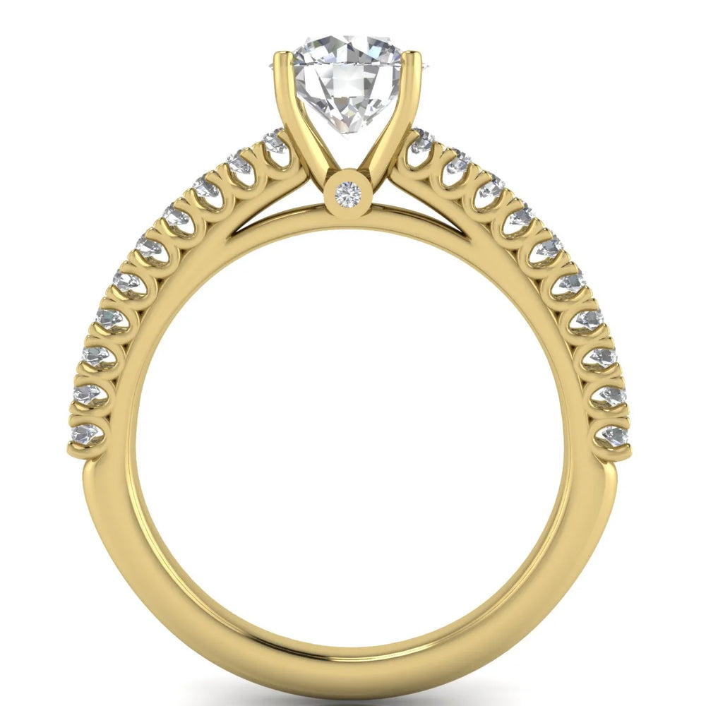 Milgrain Accent Engagement Ring