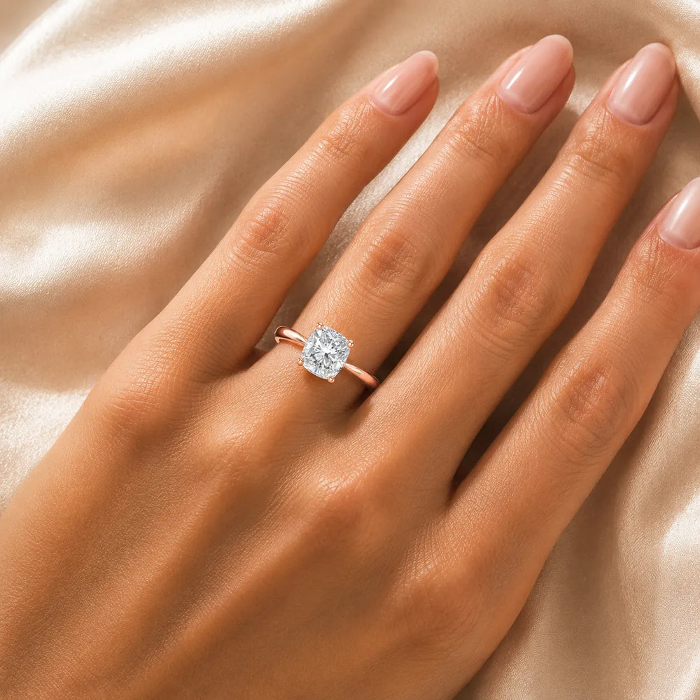 Vintage-Inspired Milgrain Engagement Ring