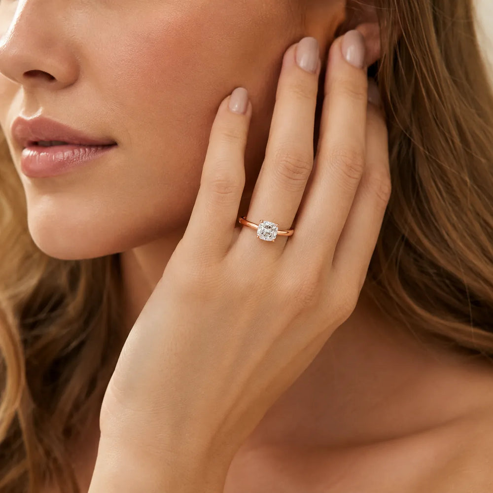Vintage-Inspired Milgrain Engagement Ring