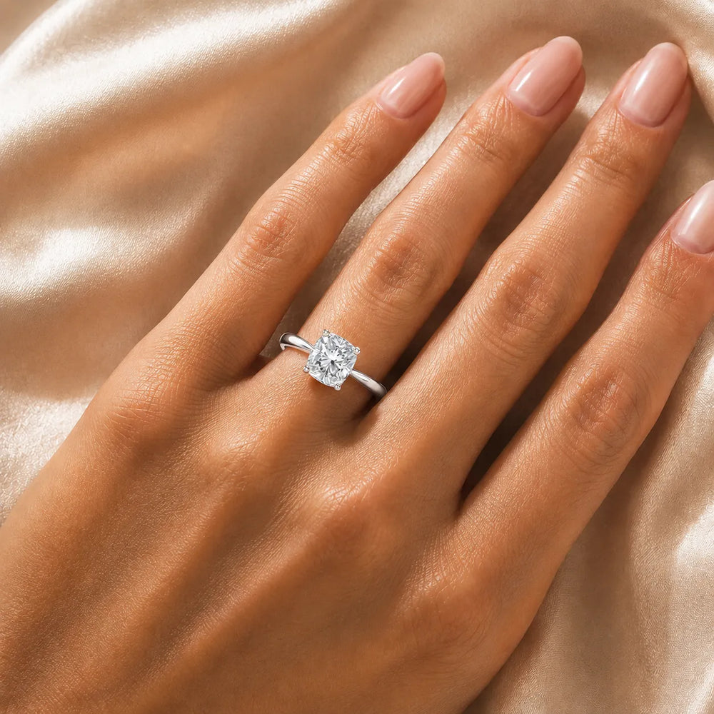 Vintage-Inspired Milgrain Engagement Ring