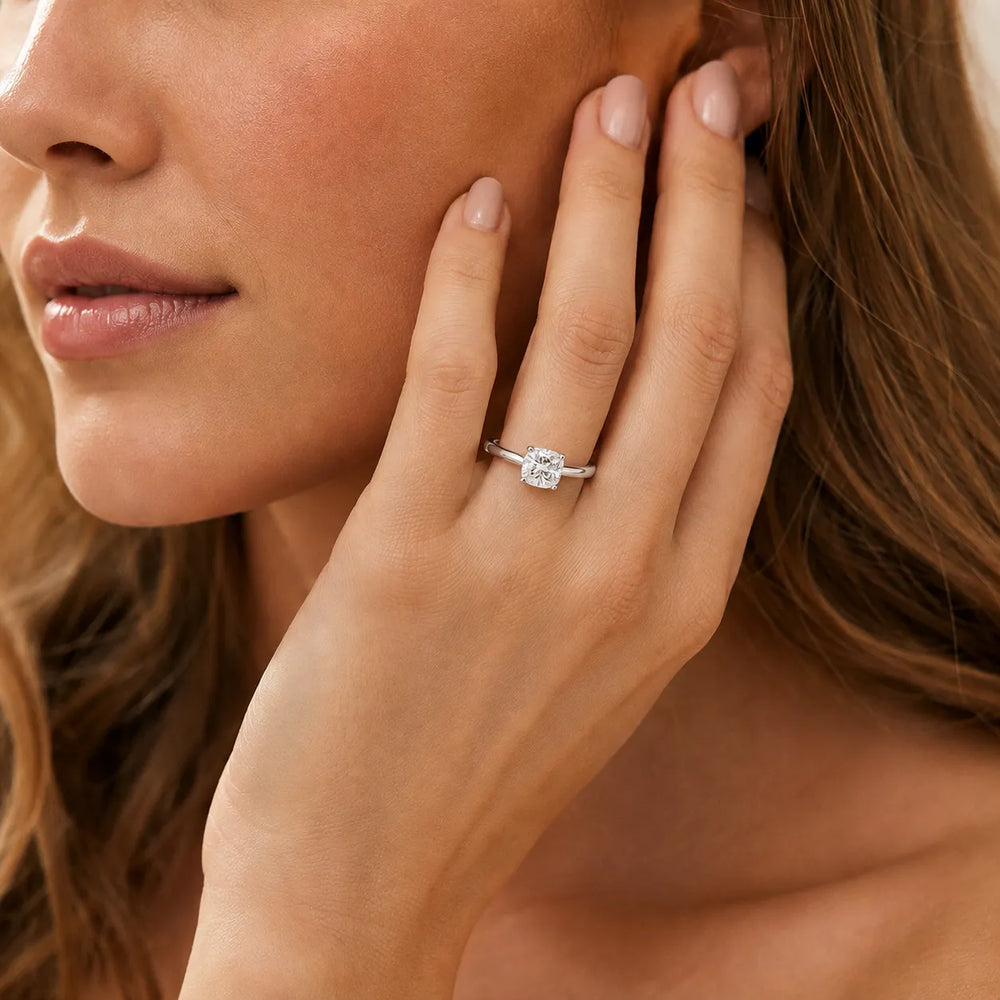 Vintage-Inspired Milgrain Engagement Ring