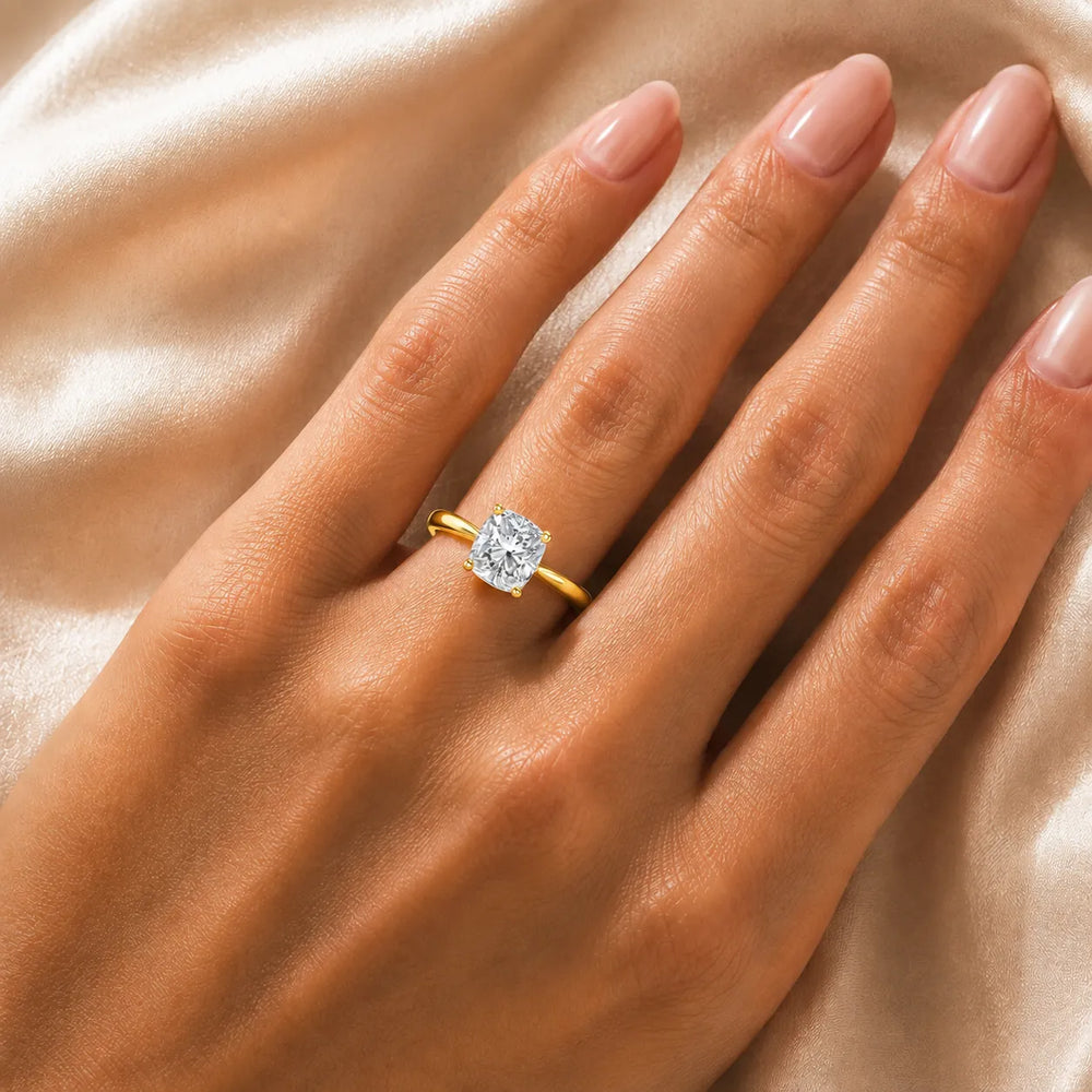 Vintage-Inspired Milgrain Engagement Ring