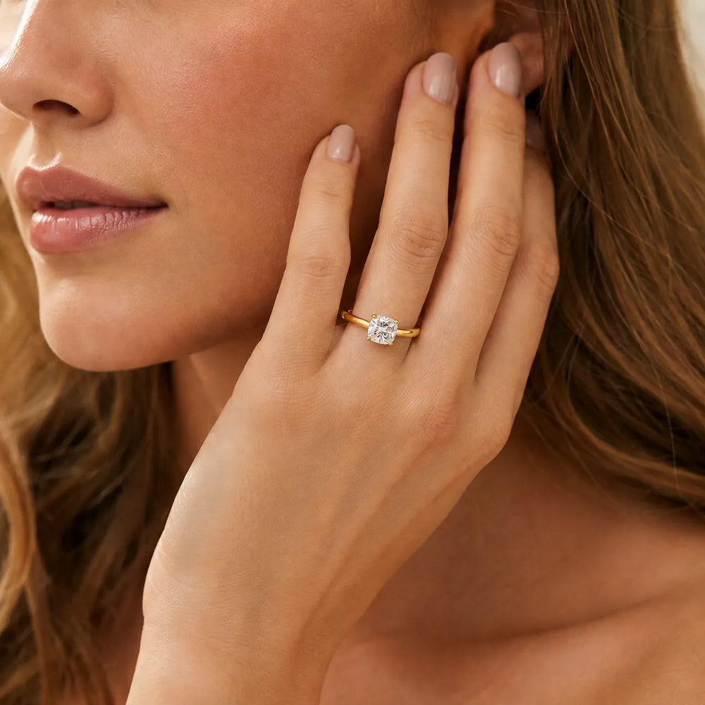 Vintage-Inspired Milgrain Engagement Ring