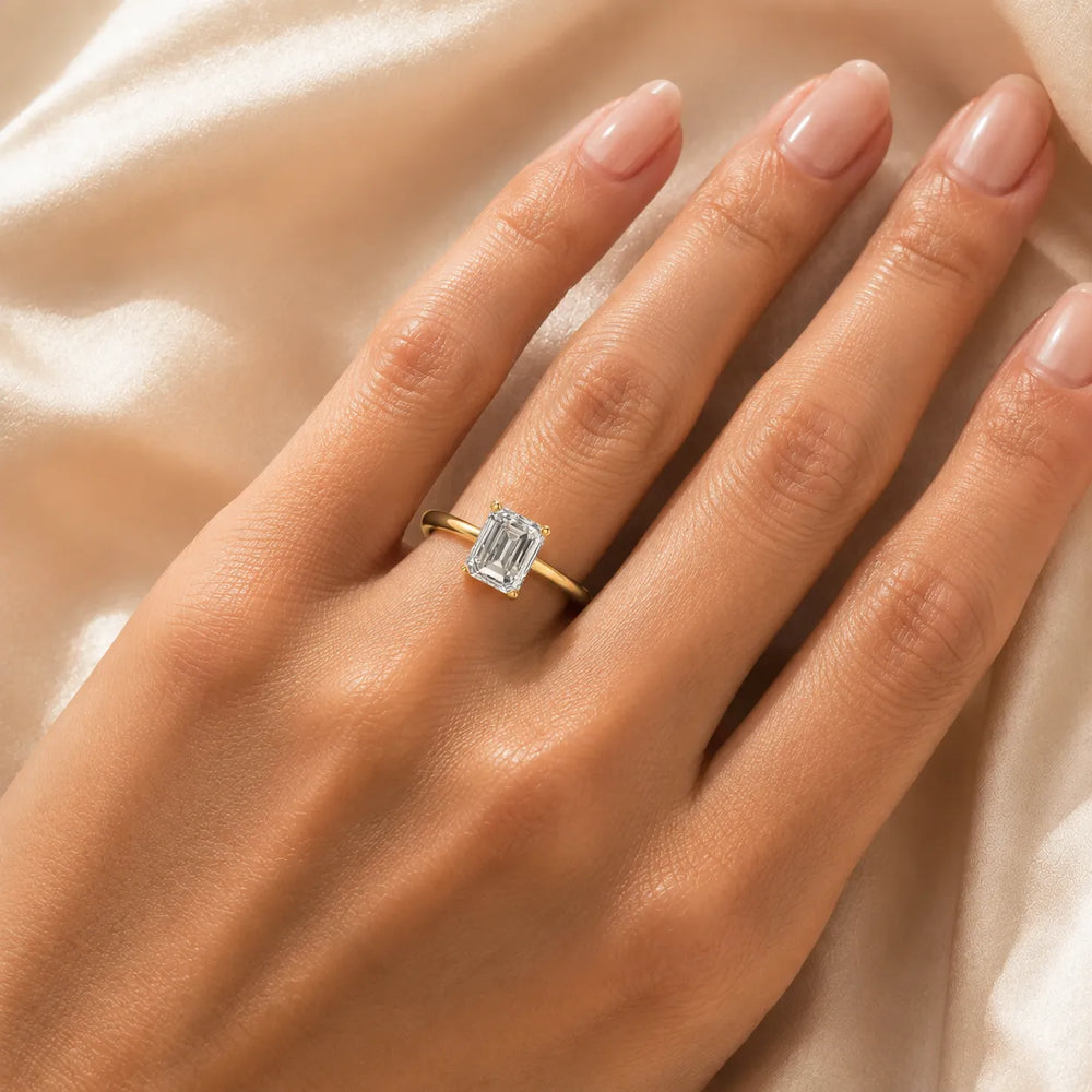 Vintage-Inspired Milgrain Engagement Ring