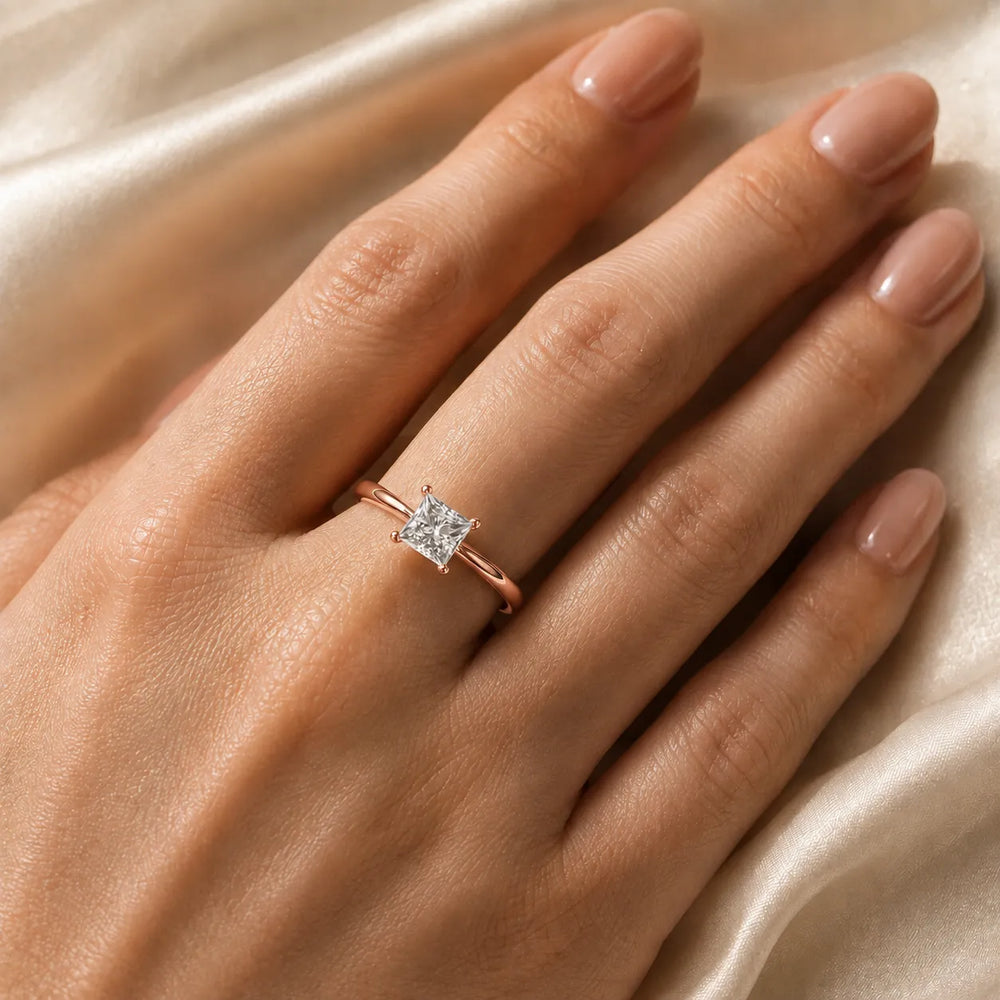 Vintage-Inspired Milgrain Engagement Ring