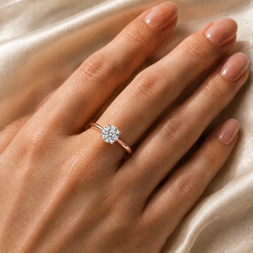Vintage-Inspired Milgrain Engagement Ring
