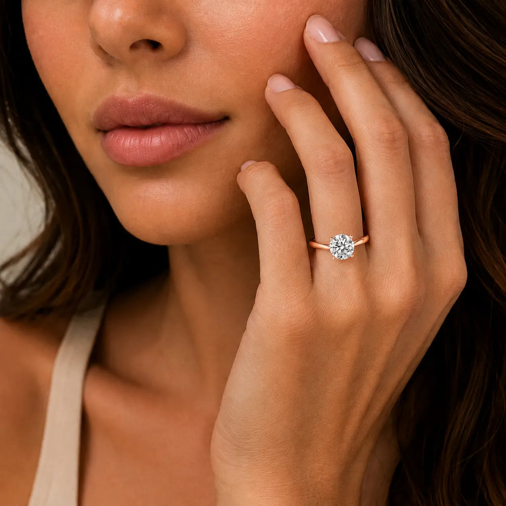 Vintage-Inspired Milgrain Engagement Ring