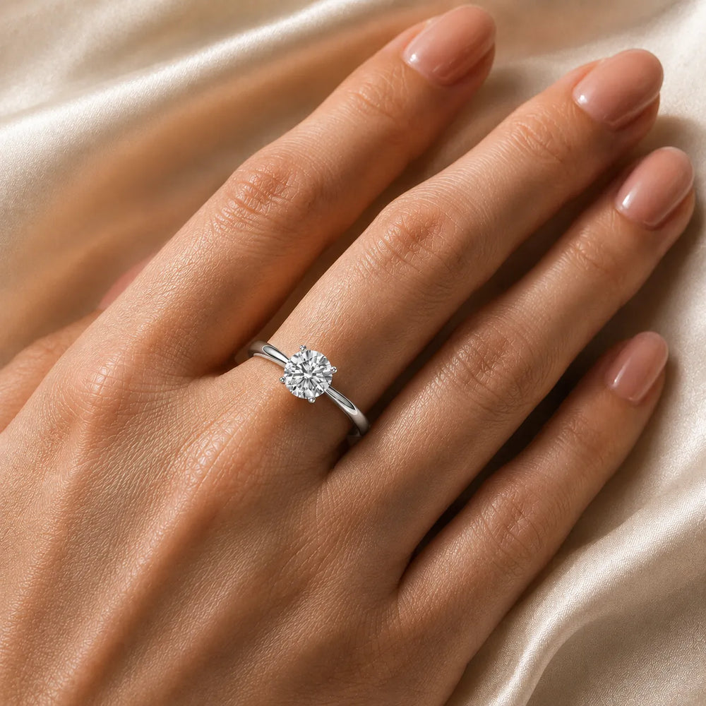 Vintage-Inspired Milgrain Engagement Ring