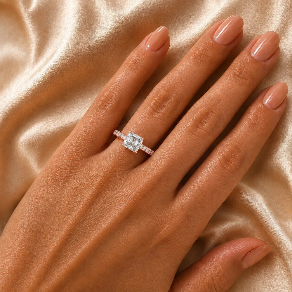 Milgrain Accent Engagement Ring