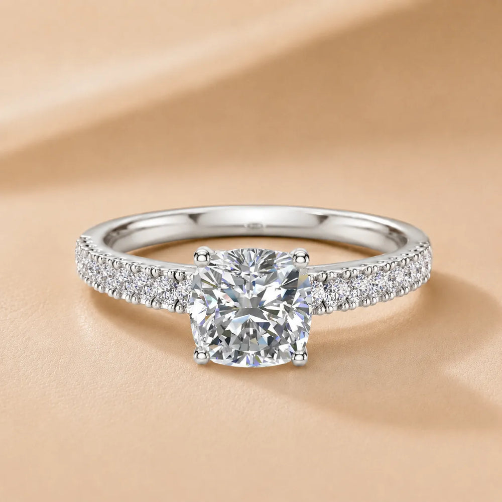 Milgrain Accent Engagement Ring