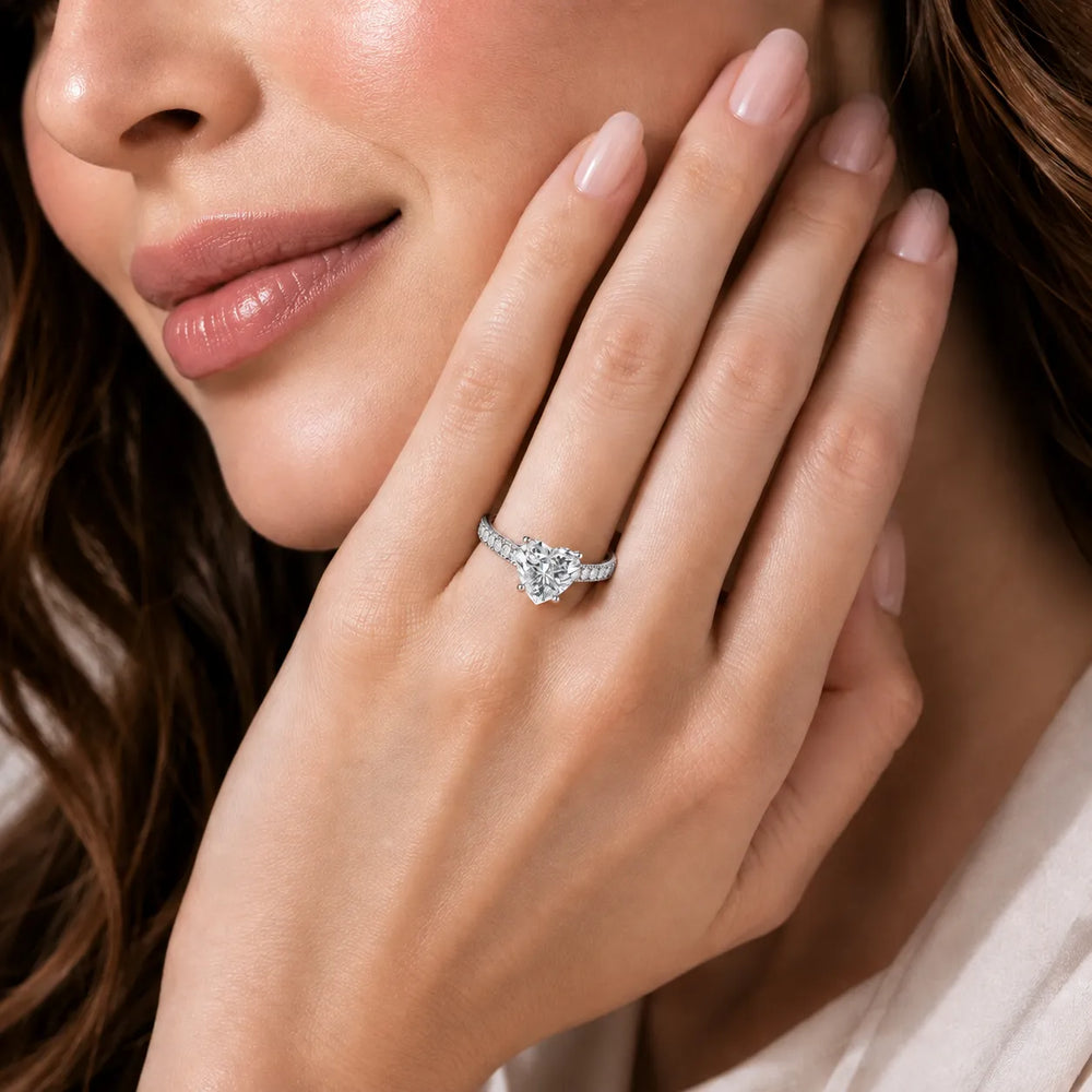 Milgrain Accent Engagement Ring