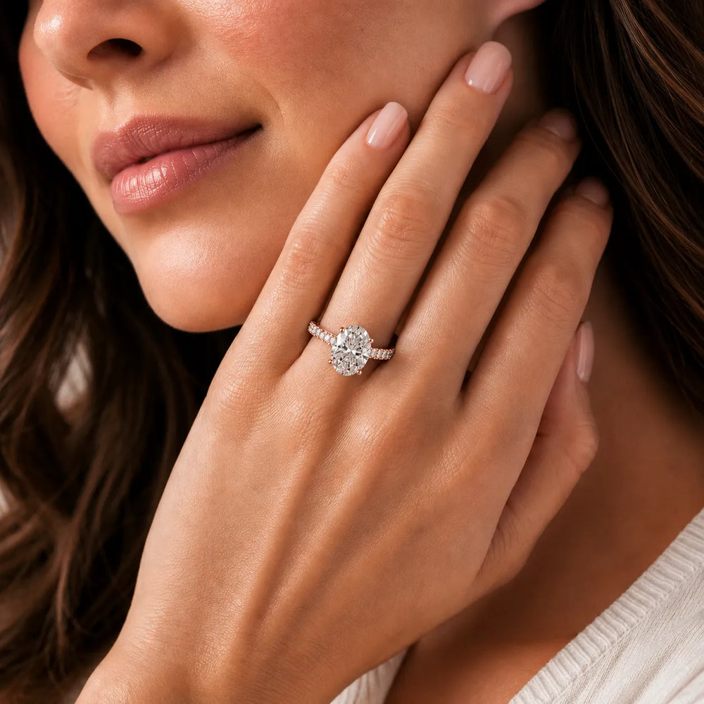 Milgrain Accent Engagement Ring