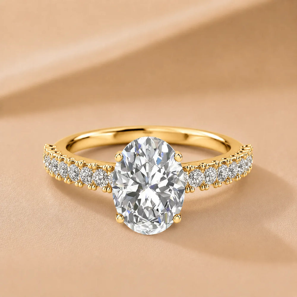 Milgrain Accent Engagement Ring