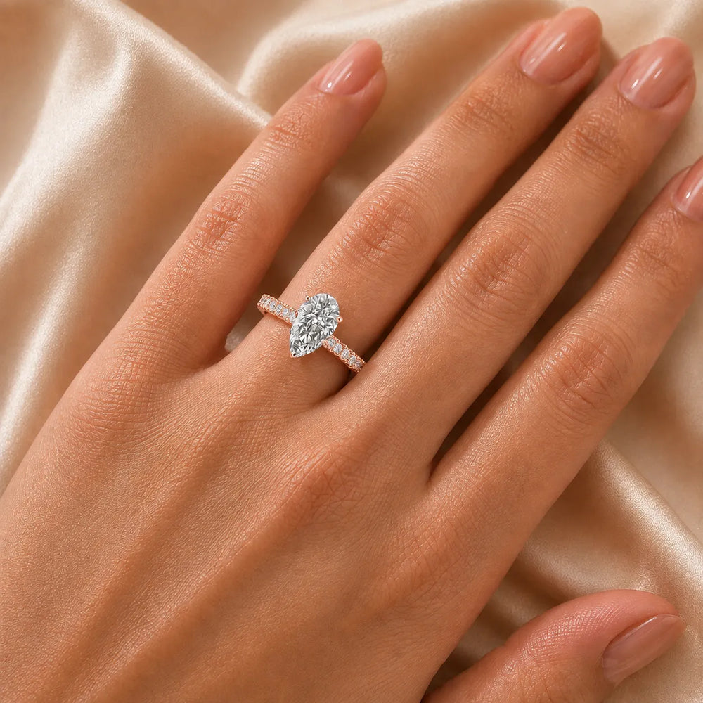 Milgrain Accent Engagement Ring