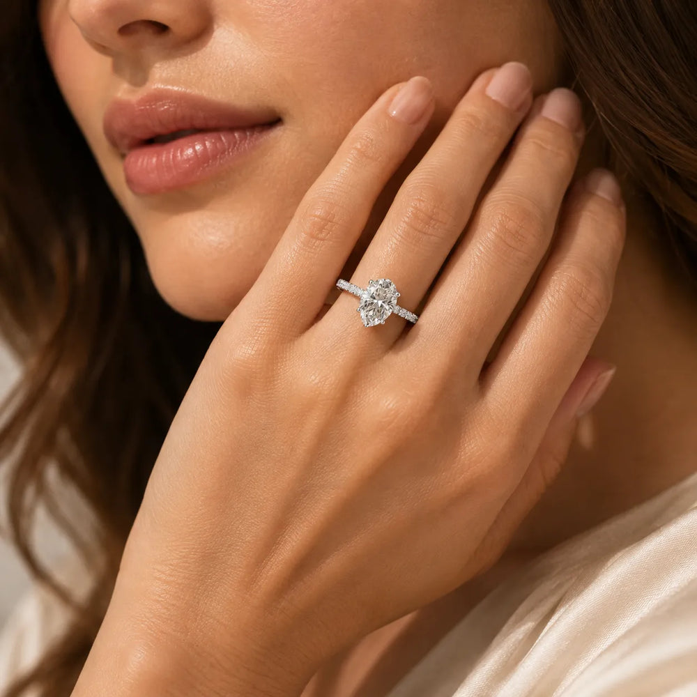 Milgrain Accent Engagement Ring