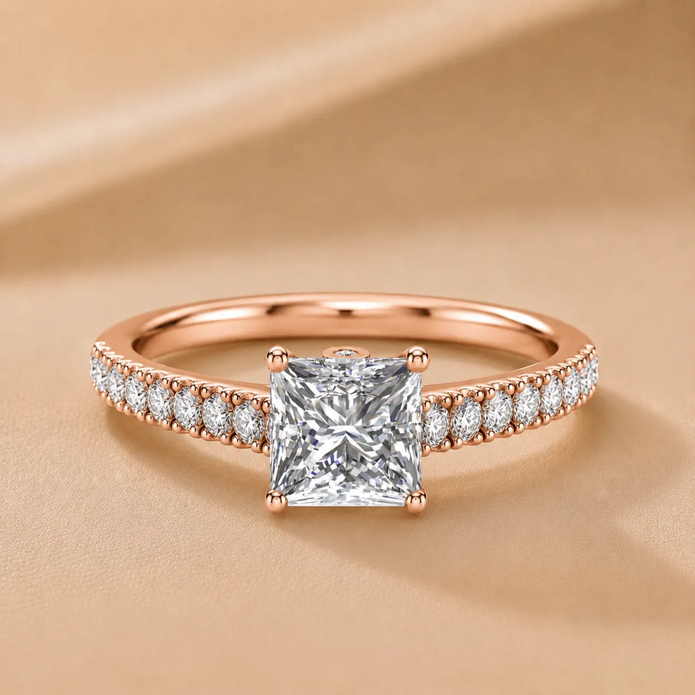Milgrain Accent Engagement Ring