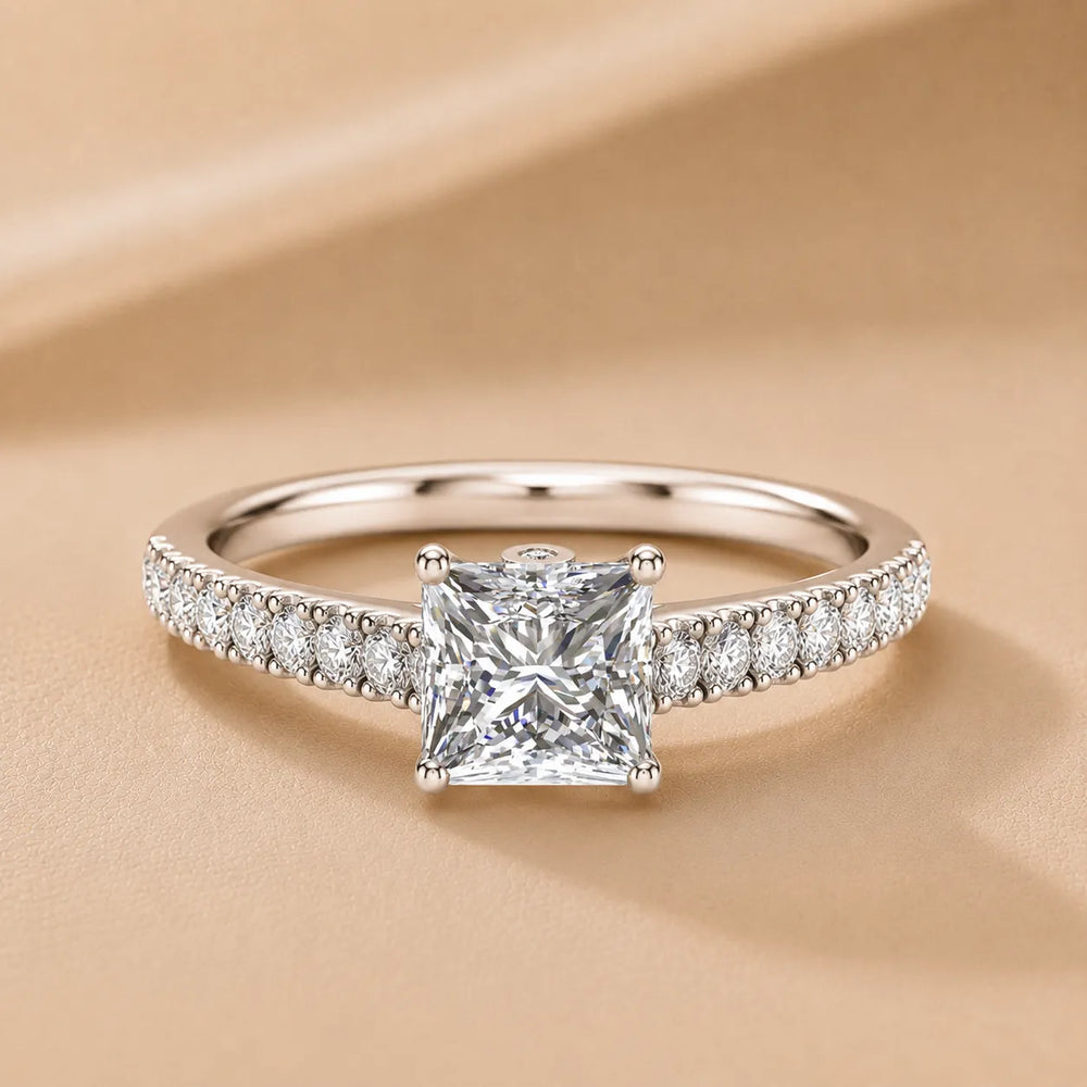 Milgrain Accent Engagement Ring