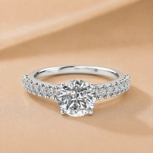 Milgrain Accent Engagement Ring