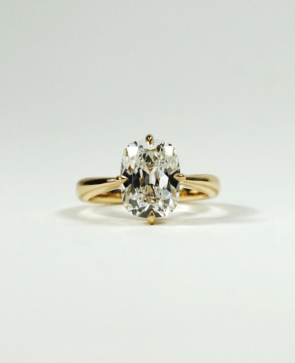 Old Mine Cushion Cut Labgrown Engagement Ring