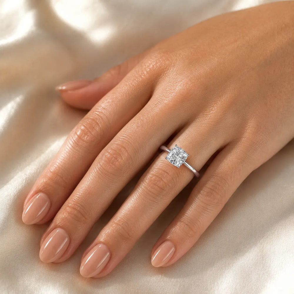 Classic Solitaire Ring with Minimalist Design