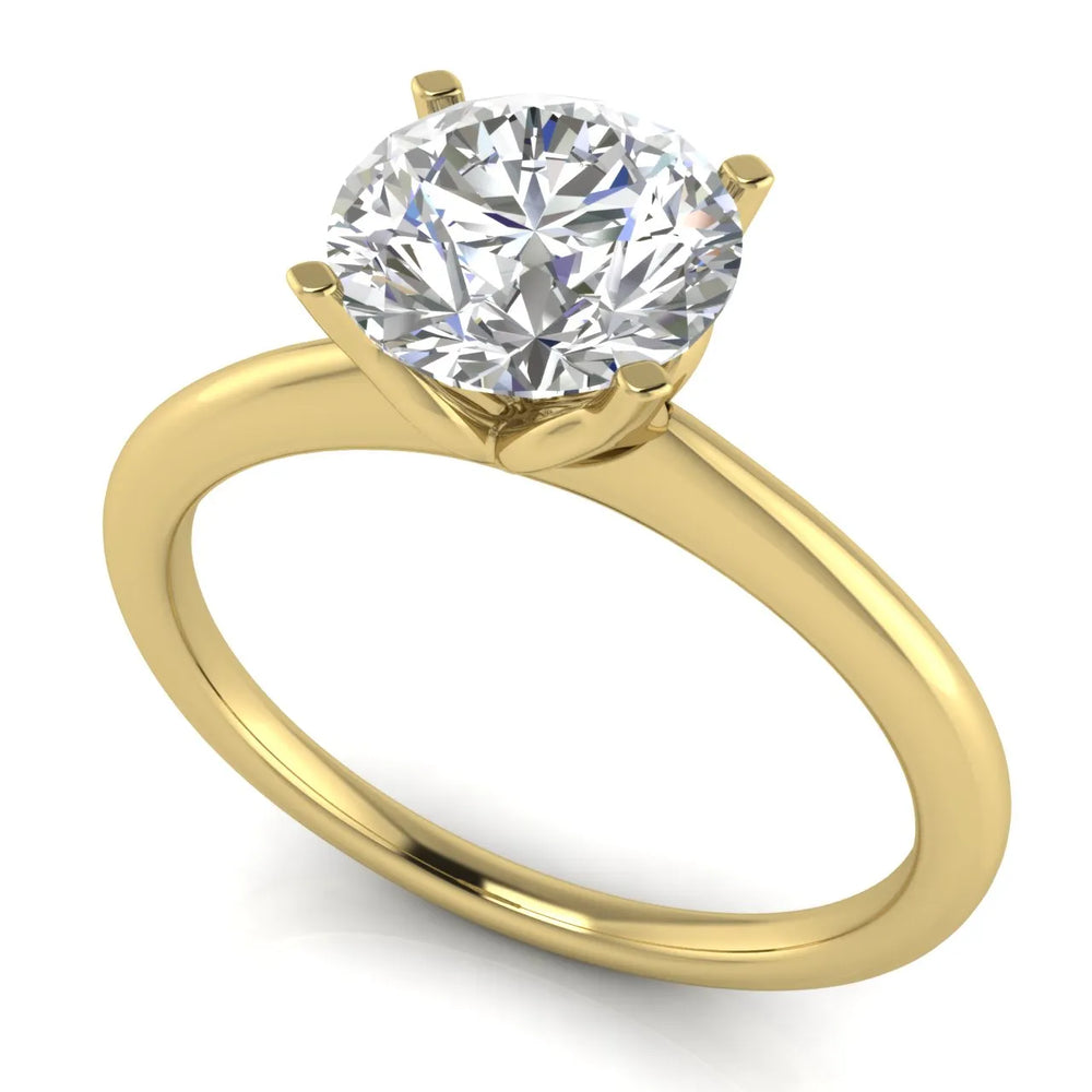 Classic Solitaire Ring with Minimalist Design