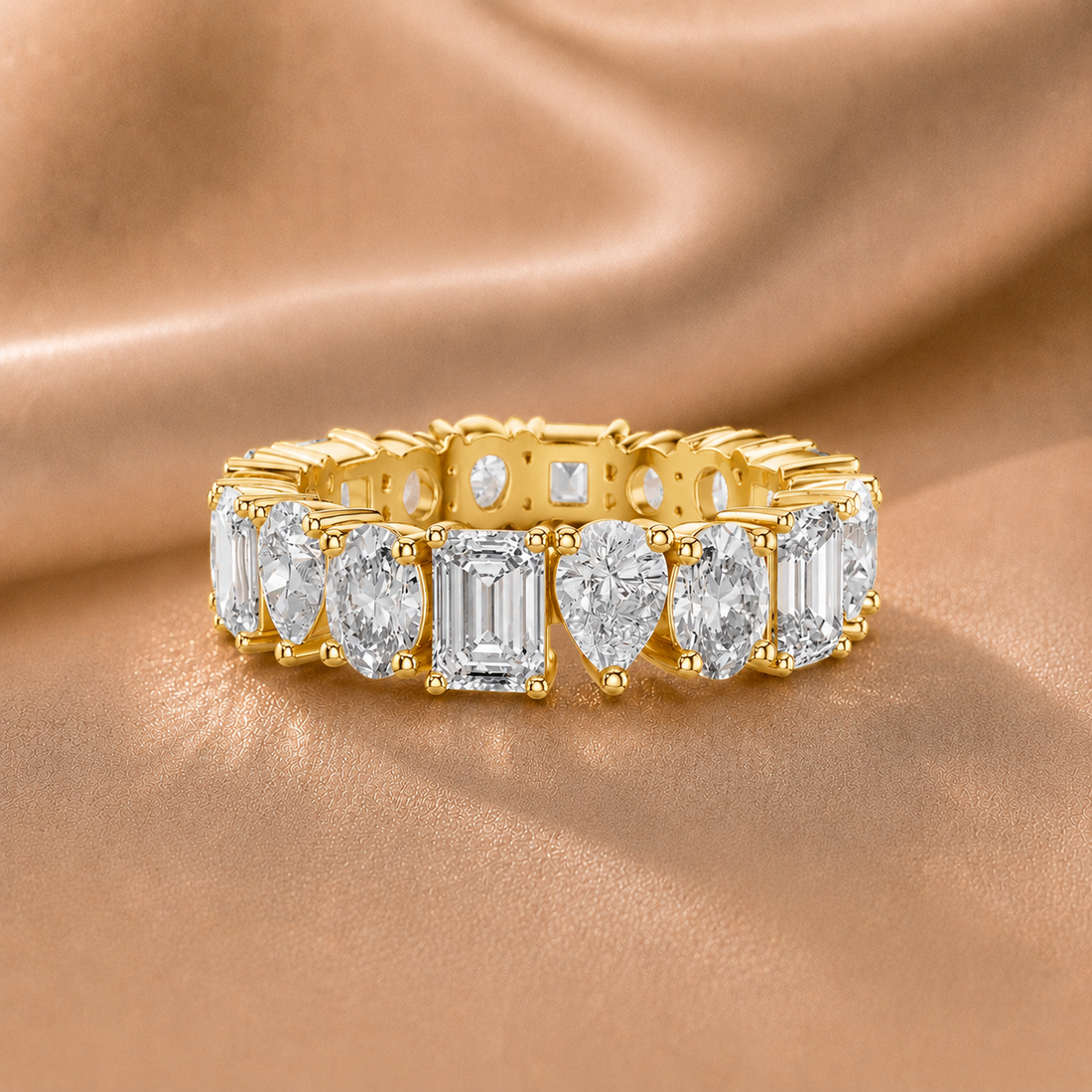 Eternal Mixed-Cut Diamond Band