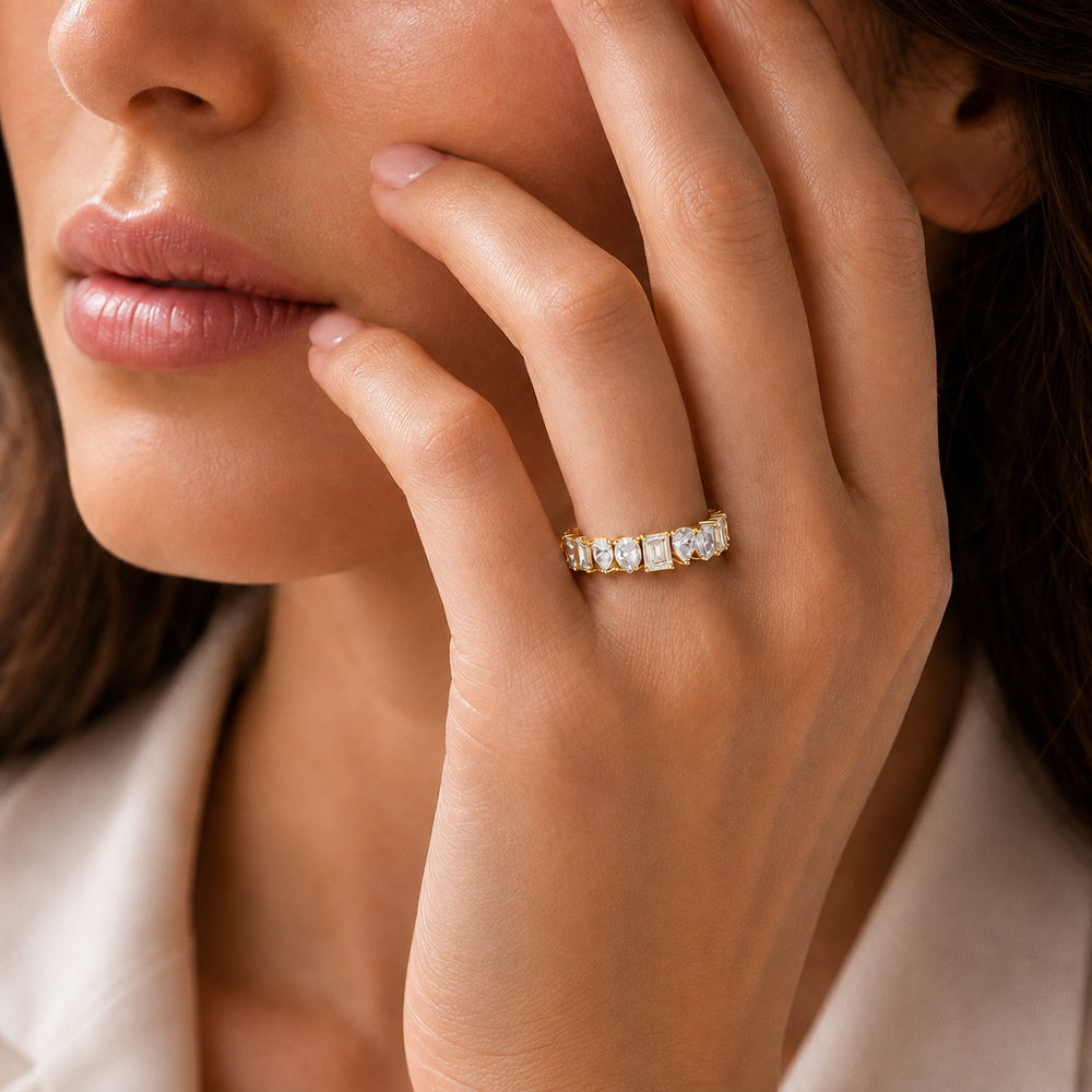 Eternal Mixed-Cut Diamond Band