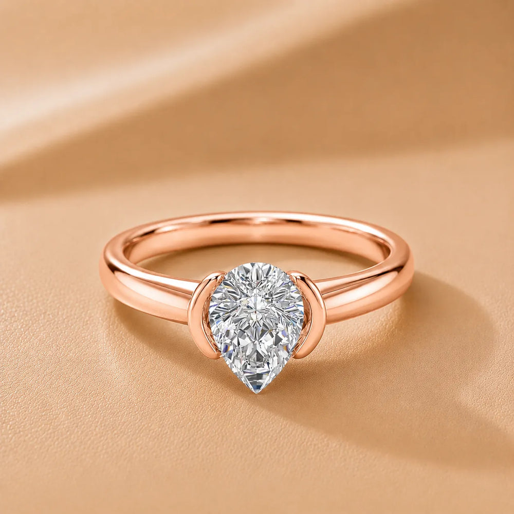 Modern Bezel-Inspired Solitaire Ring