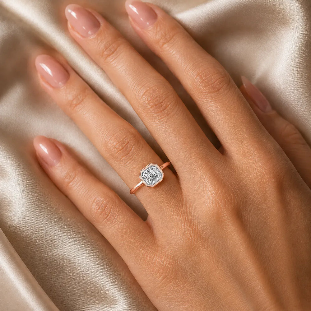 Modern Bezel-Set Solitaire Ring