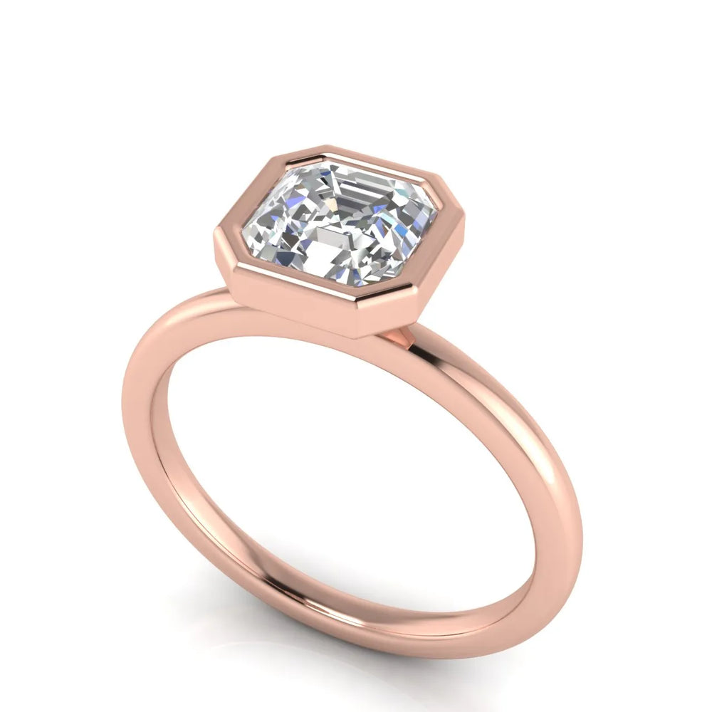 Modern Bezel-Set Solitaire Ring