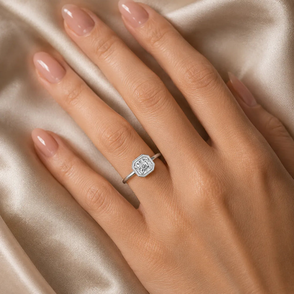 Modern Bezel-Set Solitaire Ring