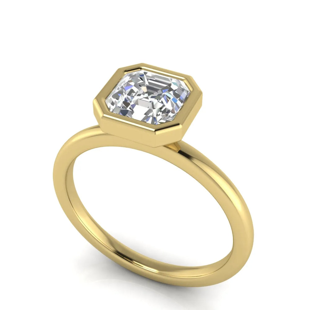 Modern Bezel-Set Solitaire Ring