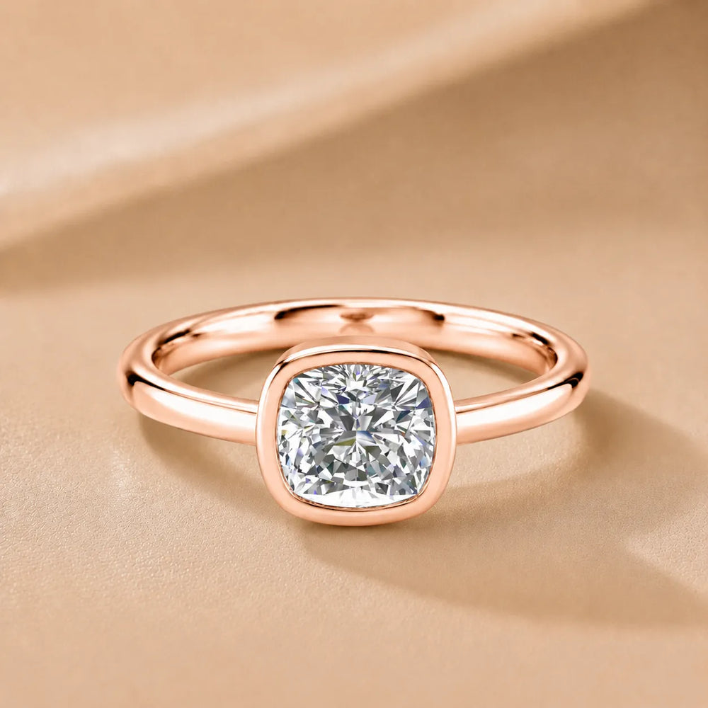 Modern Bezel-Set Solitaire Ring
