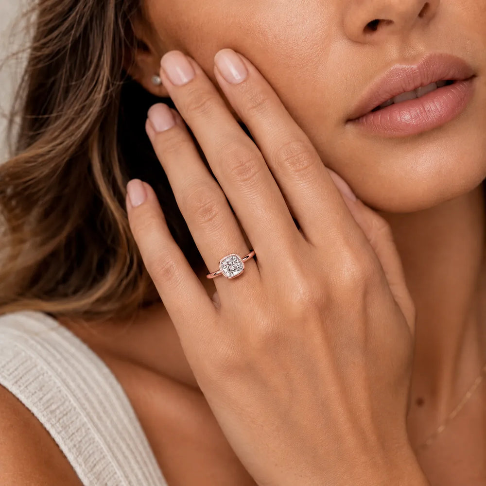 Modern Bezel-Set Solitaire Ring