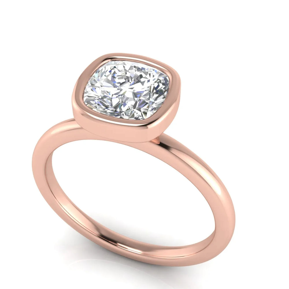 Modern Bezel-Set Solitaire Ring