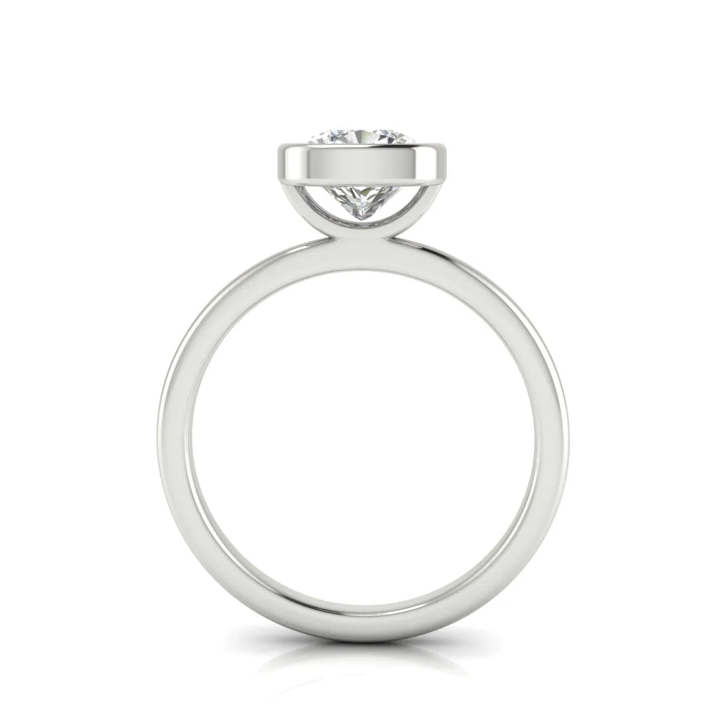Modern Bezel-Set Solitaire Ring