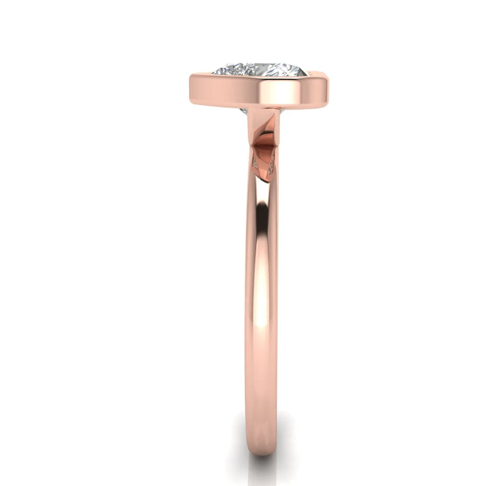 Modern Bezel-Set Solitaire Ring