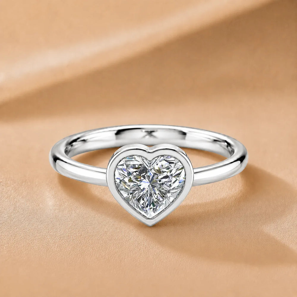Modern Bezel-Set Solitaire Ring
