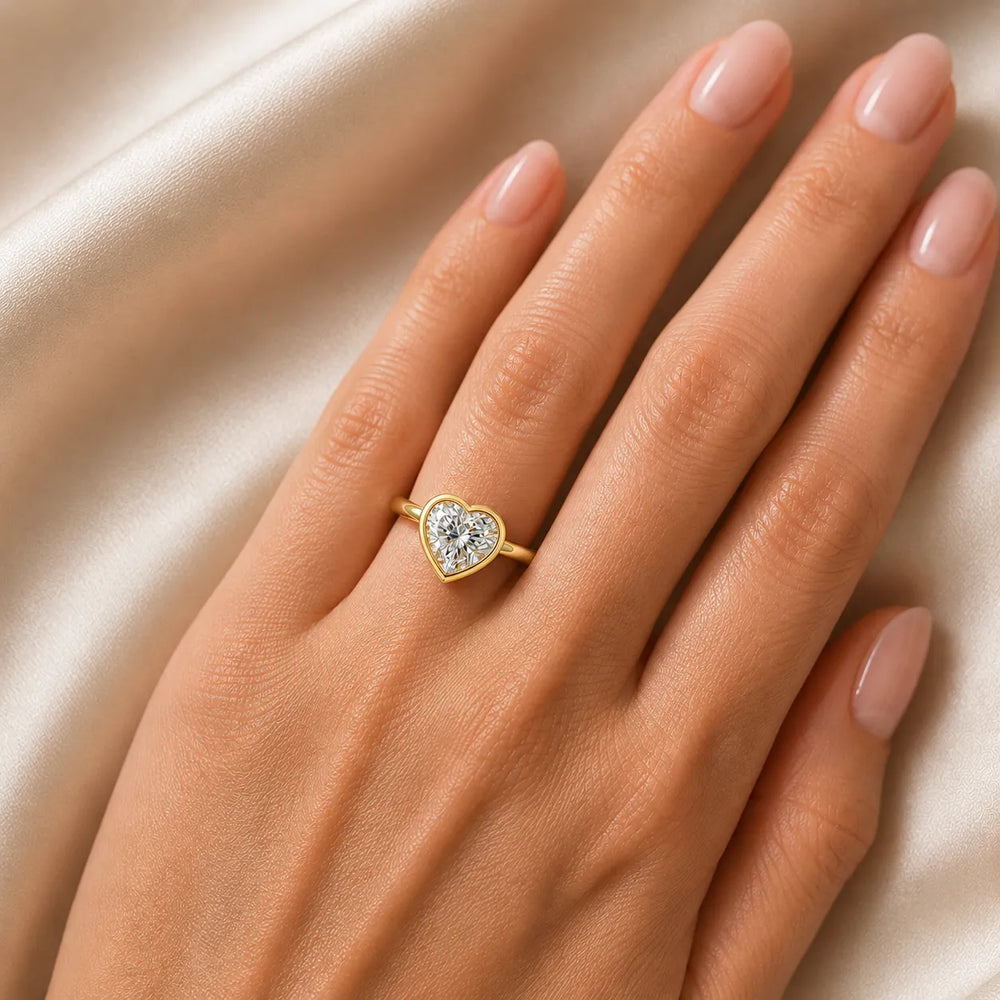 Modern Bezel-Set Solitaire Ring