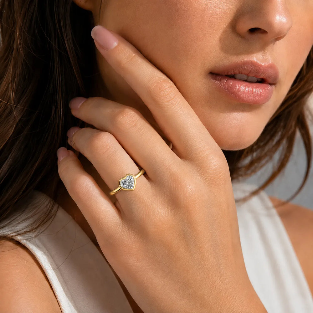 Modern Bezel-Set Solitaire Ring