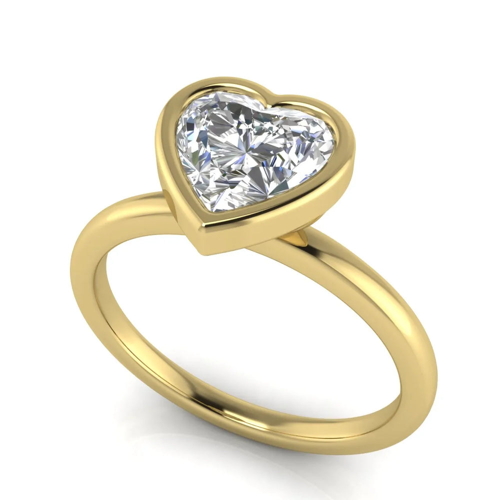 Modern Bezel-Set Solitaire Ring